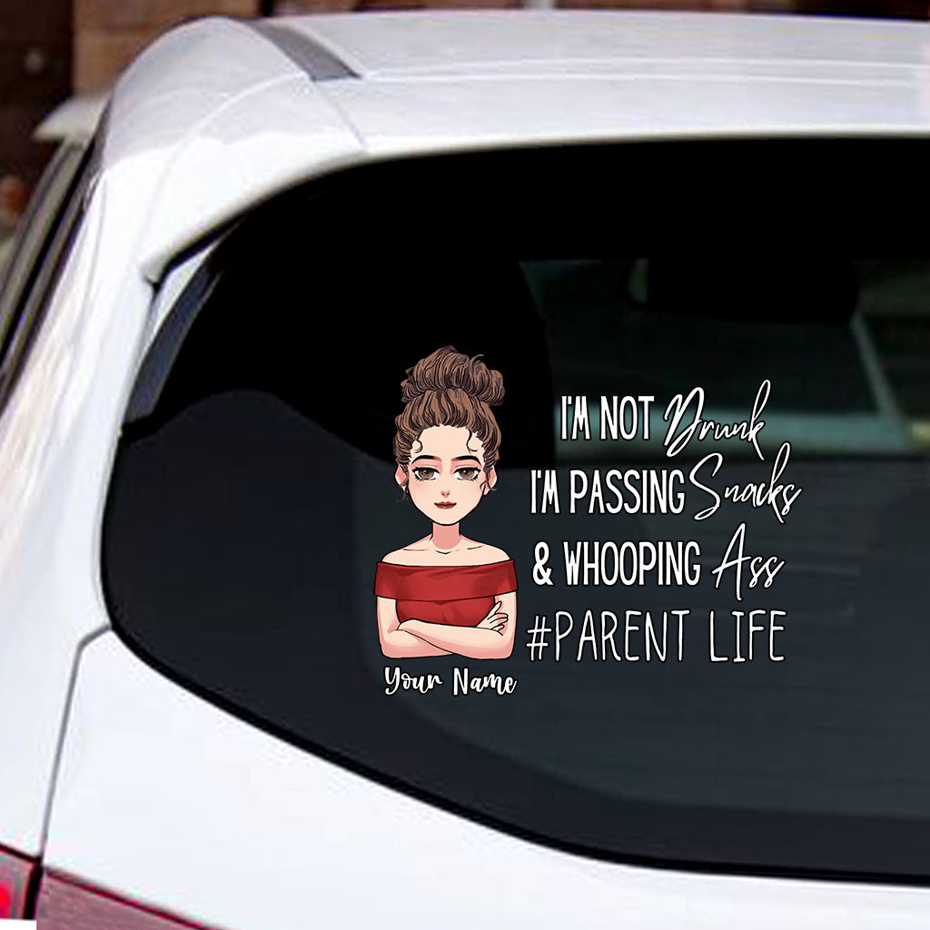 Je ne suis pas ivre - Autocollant personnalisé pour la fête des mères et la fête des pères