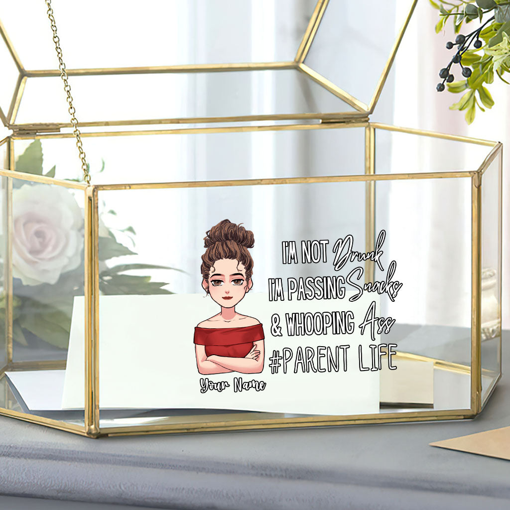 Je ne suis pas ivre - Autocollant personnalisé pour la fête des mères et la fête des pères