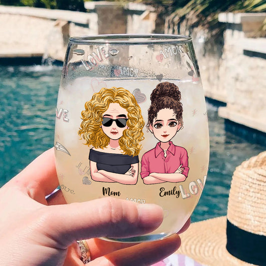 Mon enfant préféré m'a offert ce verre - Verre à vin personnalisé pour la fête des mères