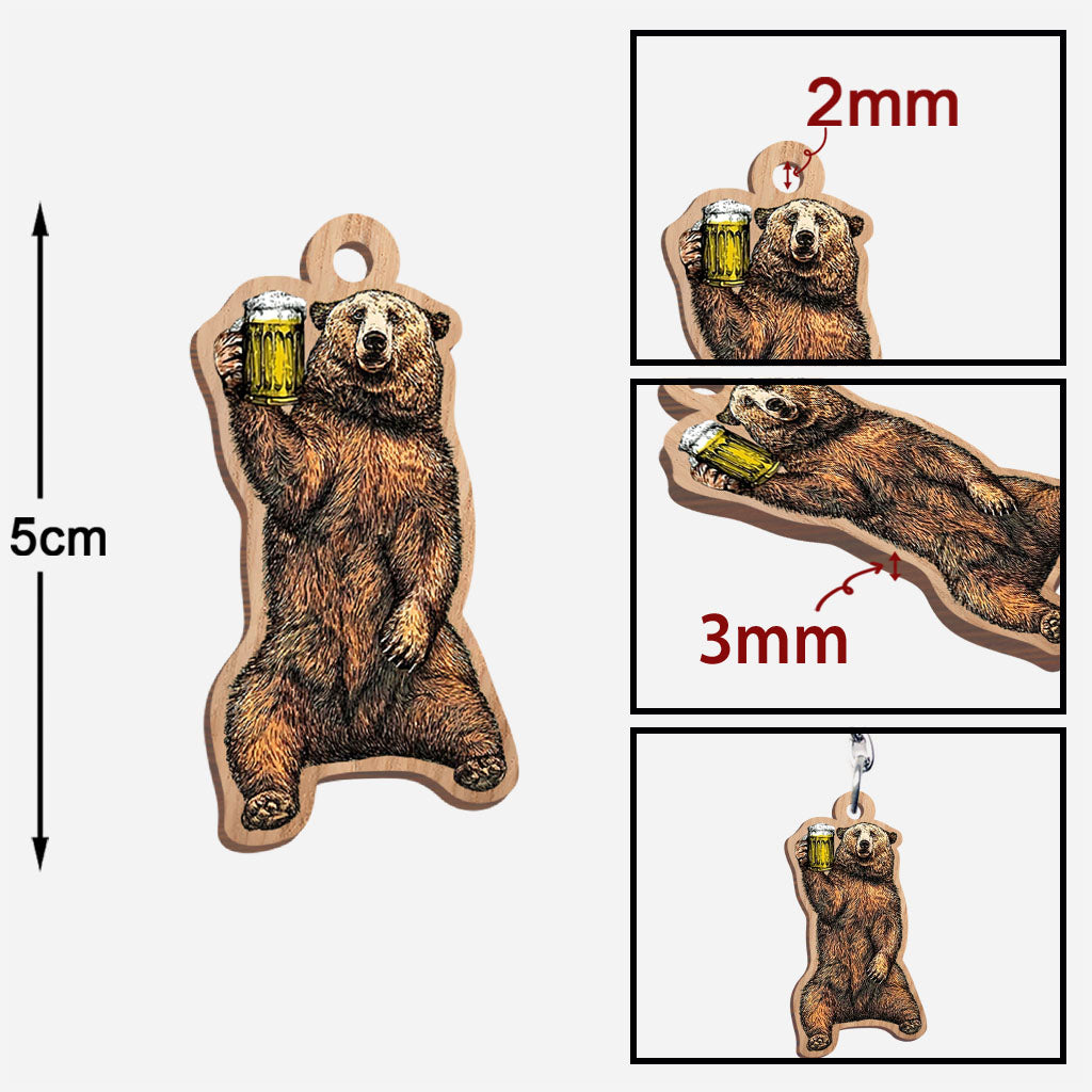 Porte-clés Papa - Figurine Papa (Imprimé des deux côtés)