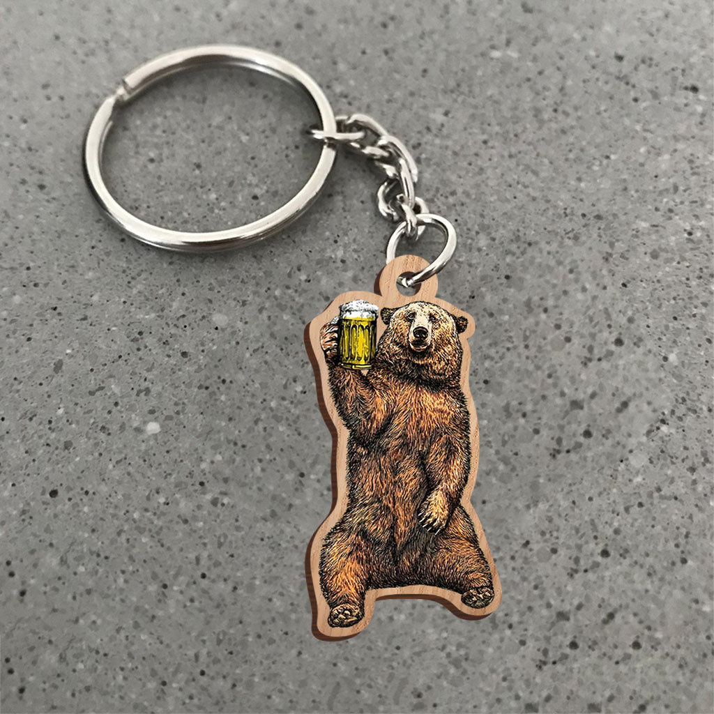 Porte-clés Papa - Figurine Papa (Imprimé des deux côtés)