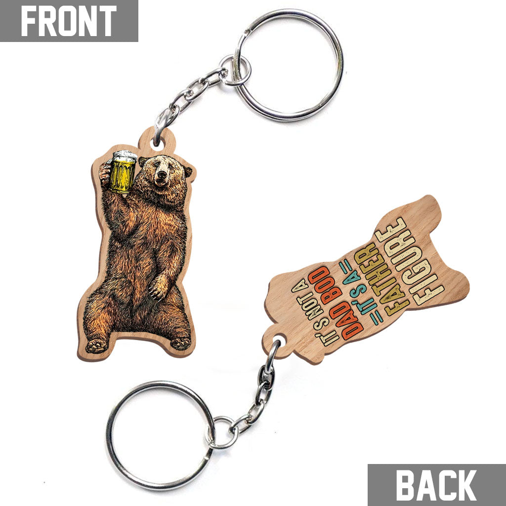 Porte-clés Papa - Figurine Papa (Imprimé des deux côtés)
