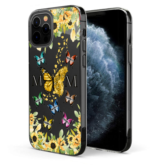 Nous t'aimons - Coque de téléphone transparente personnalisée pour maman