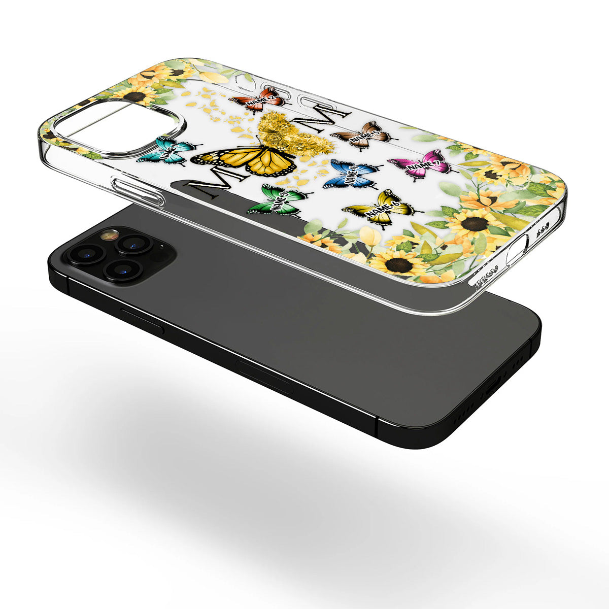 Nous t'aimons - Coque de téléphone transparente personnalisée pour maman