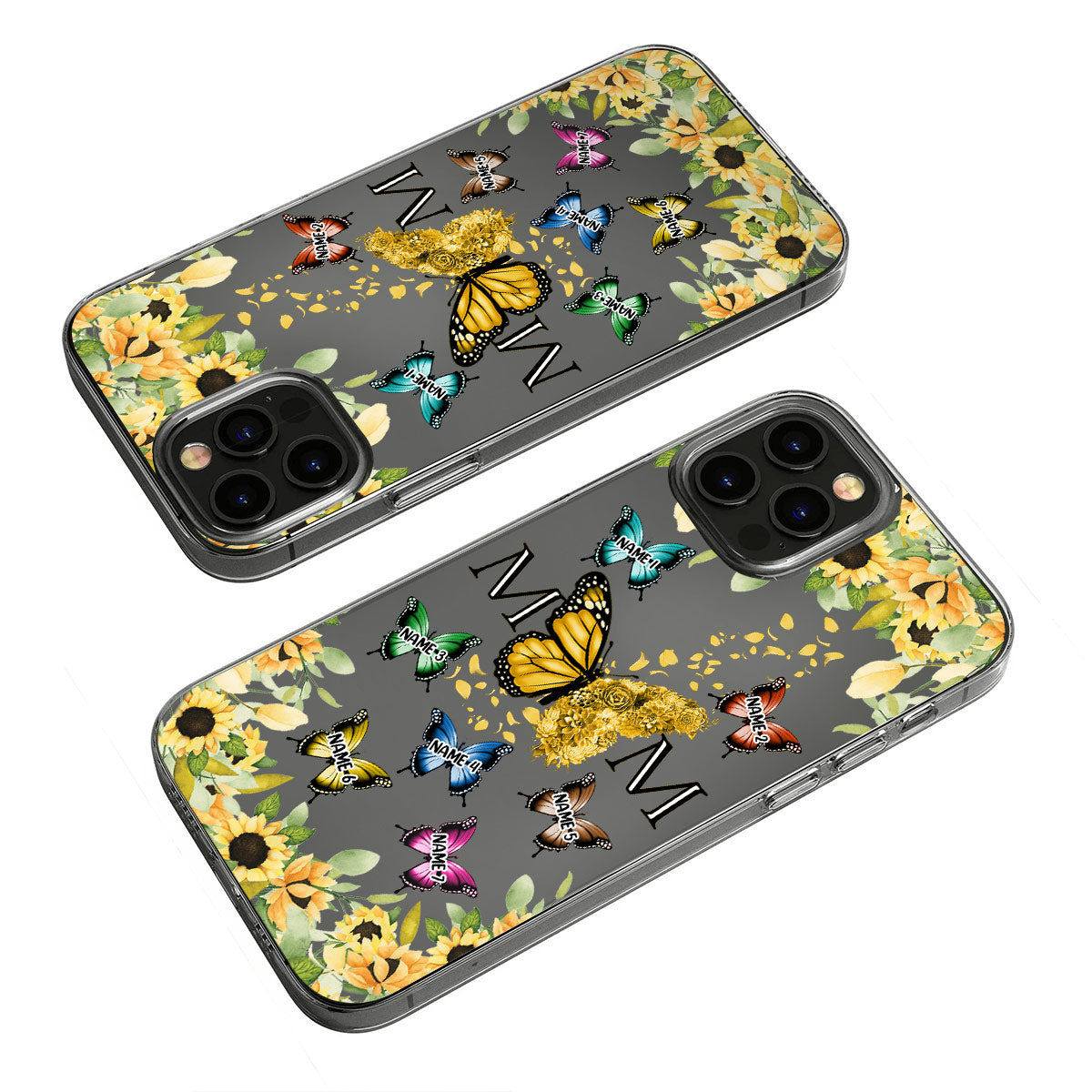 Nous t'aimons - Coque de téléphone transparente personnalisée pour maman