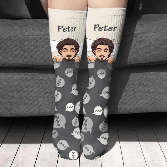 Papa en congé - Chaussettes personnalisées pour la fête des pères