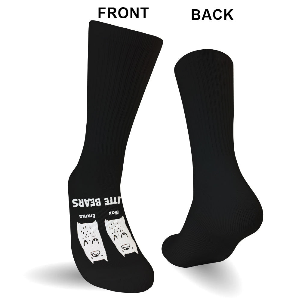 Moi et mes petits ours - Cadeau pour papa, grand-mère, grand-père, maman, oncle, tante - Chaussettes personnalisées