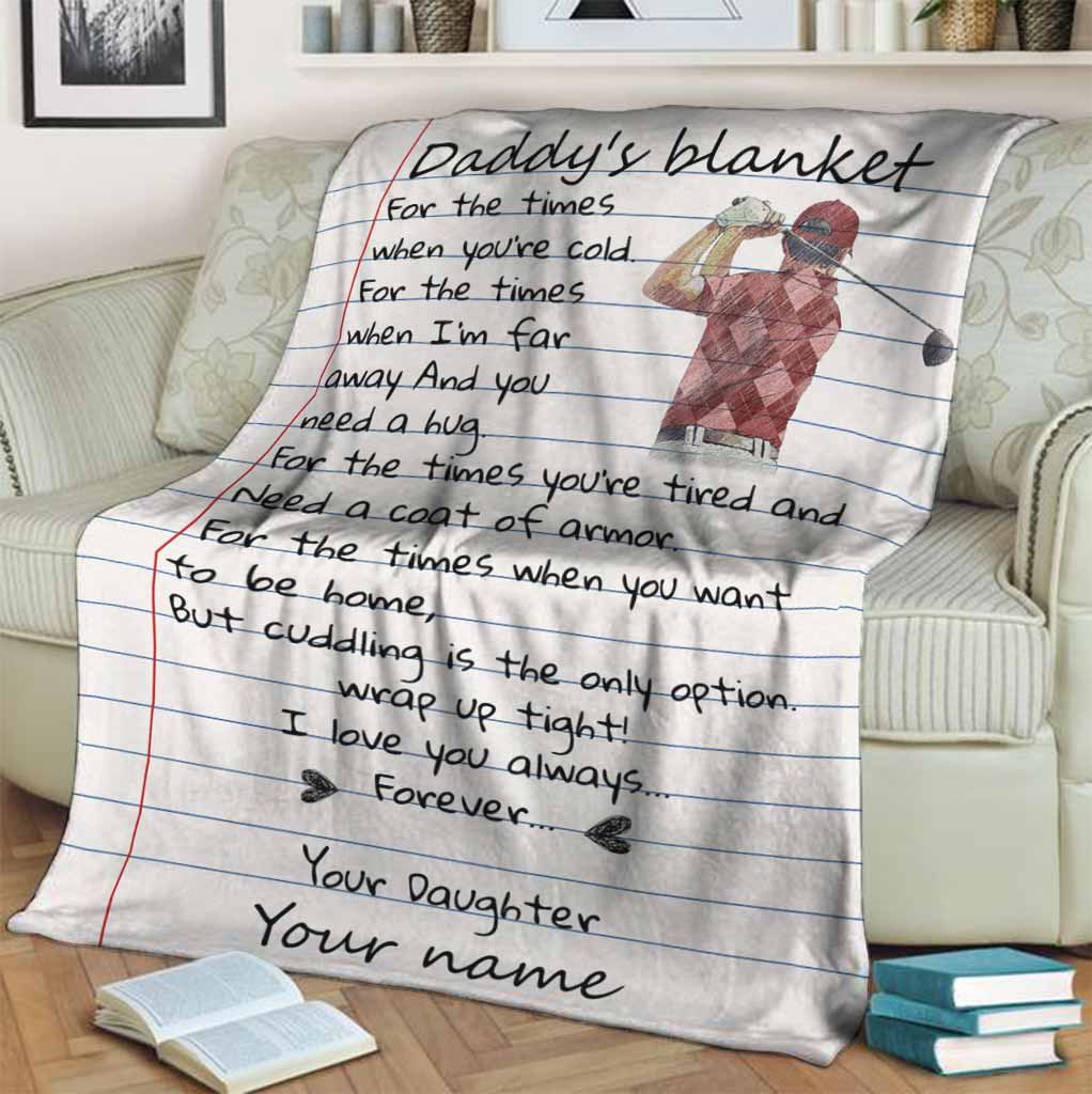Couverture personnalisée de golf pour papa