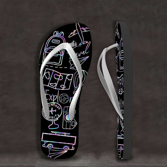 Love Traveling - Personalized Travelling Flip Flops