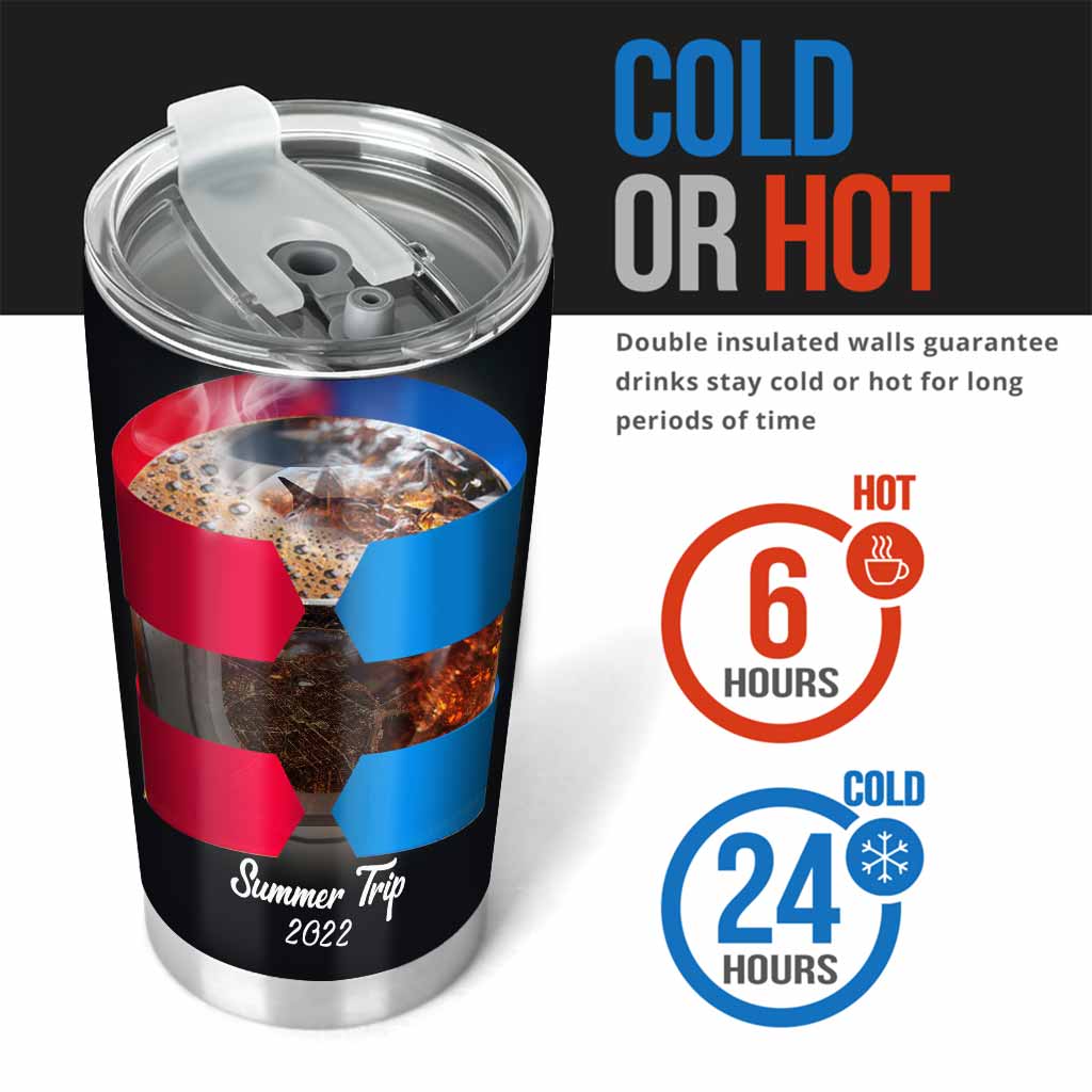 Une aventure avec une vue magnifique vous attend - Gobelet de voyage personnalisé