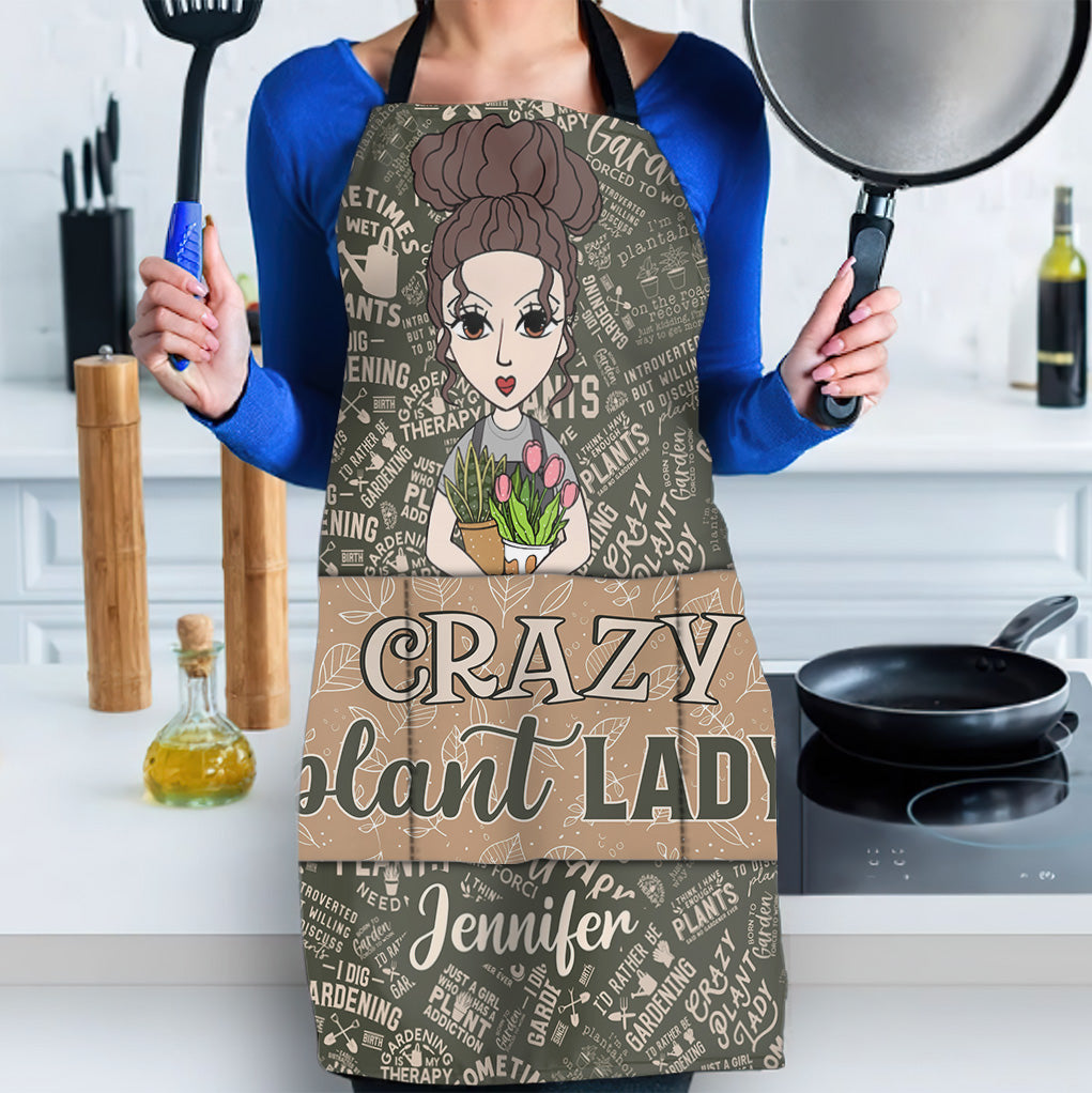Tablier de jardinage personnalisé « Juste une fille qui aime jardiner »