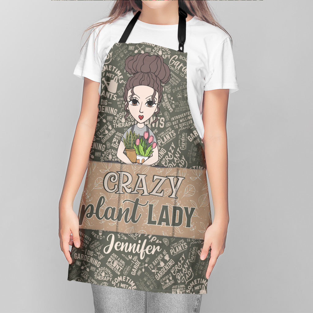 Tablier de jardinage personnalisé « Juste une fille qui aime jardiner »