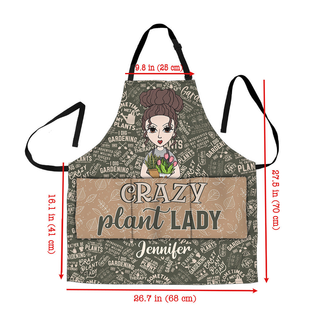 Tablier de jardinage personnalisé « Juste une fille qui aime jardiner »