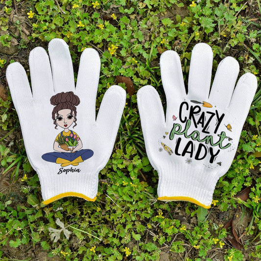 Une fille qui adore jardiner - Gants de jardinage personnalisés