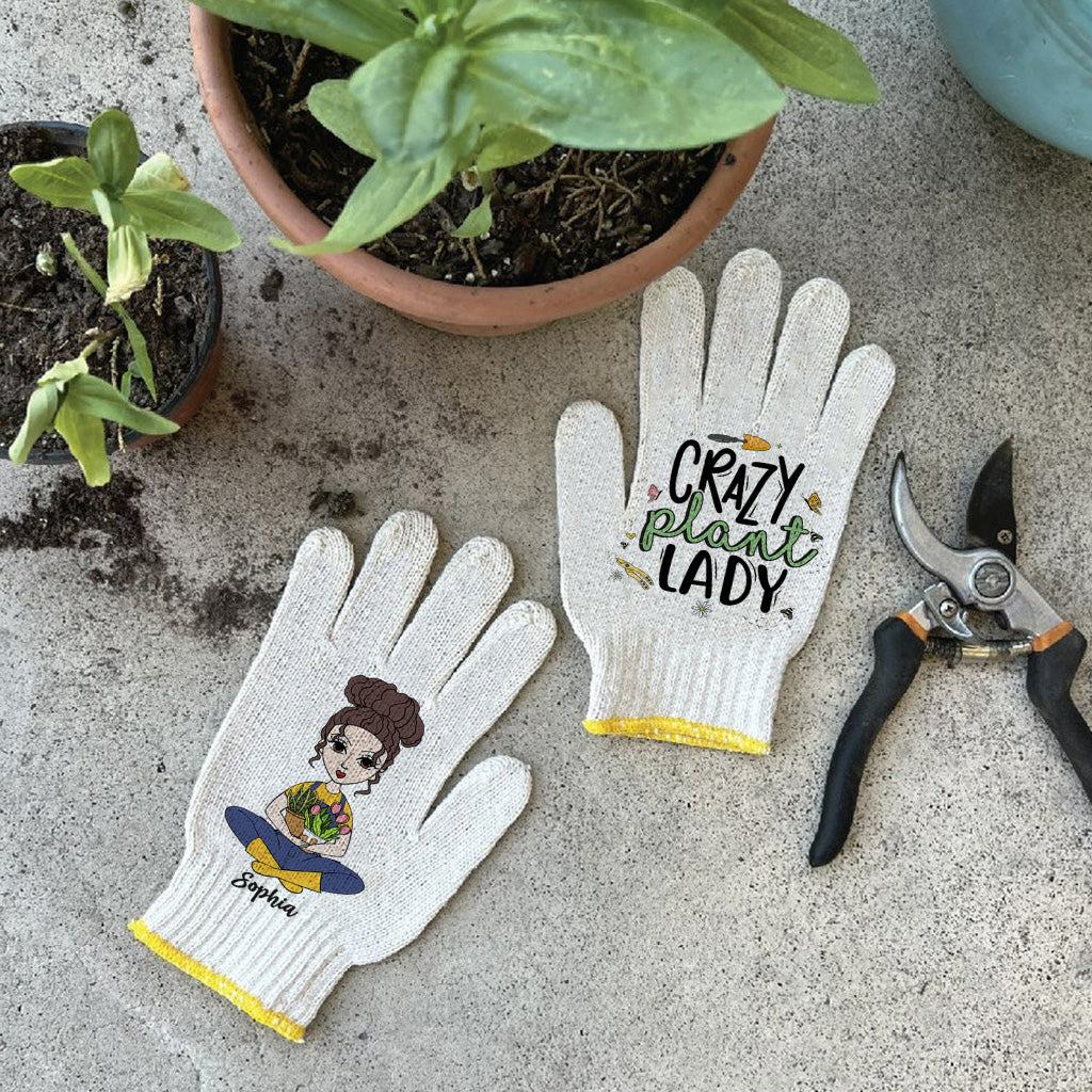 Une fille qui adore jardiner - Gants de jardinage personnalisés