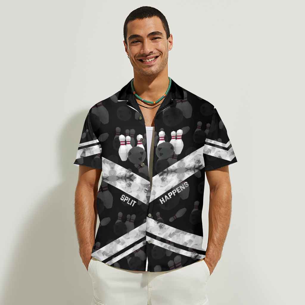 Split Happens - Chemise hawaïenne de bowling