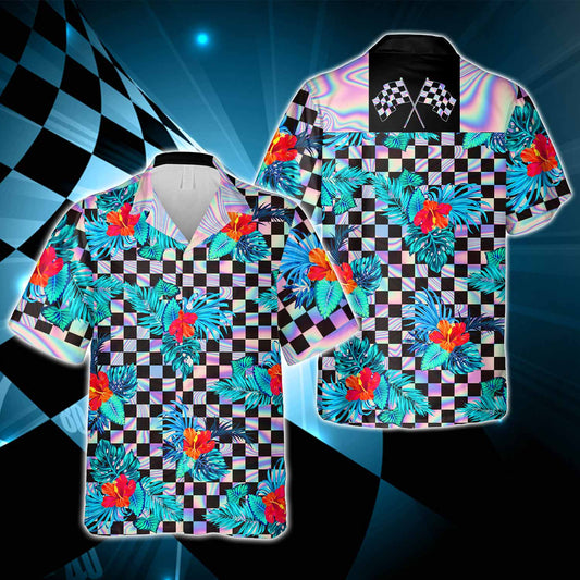 Chemise hawaïenne de course sur terre battue