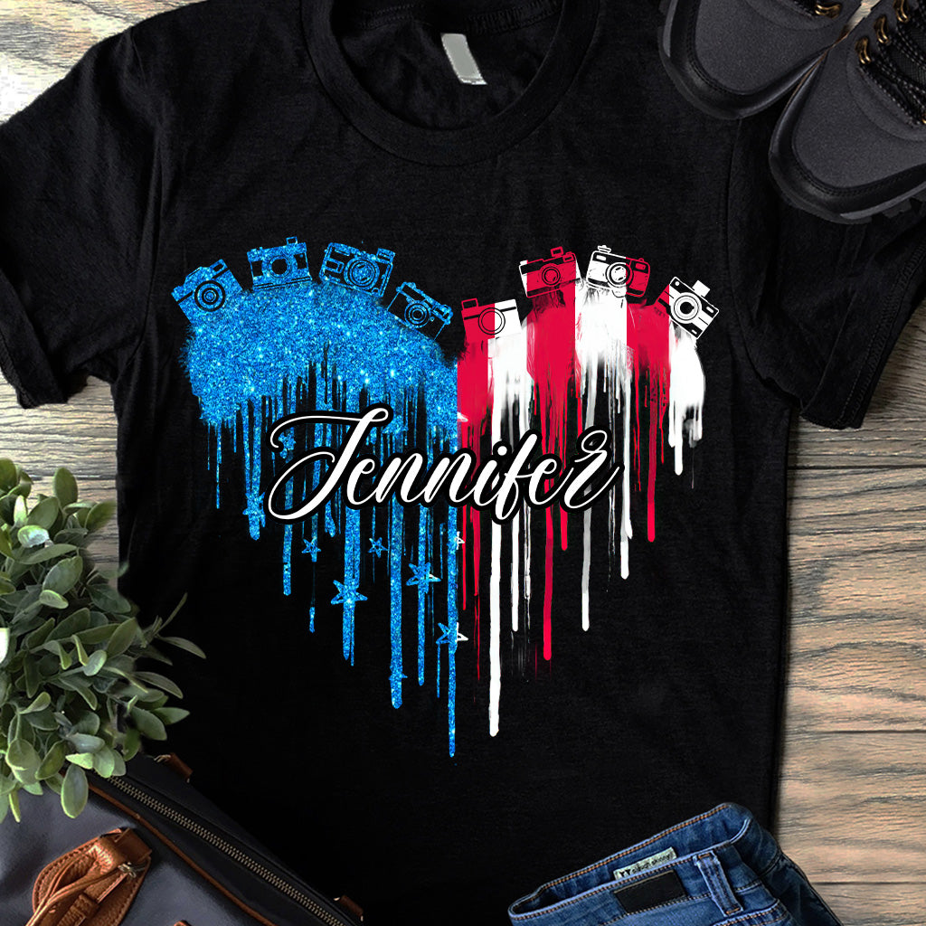 J'adore la photographie - T-shirt et sweat à capuche personnalisés « J'aime la photographie »