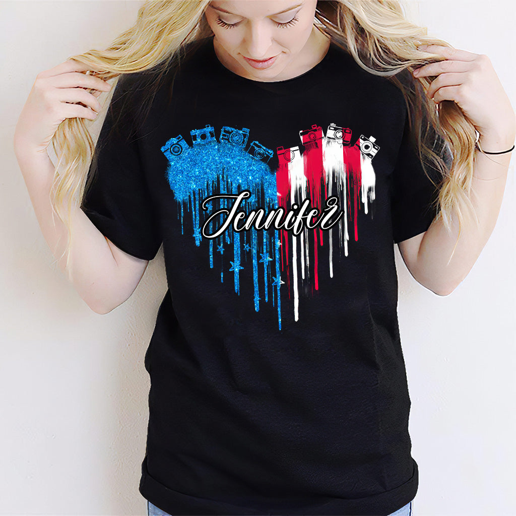 J'adore la photographie - T-shirt et sweat à capuche personnalisés « J'aime la photographie »