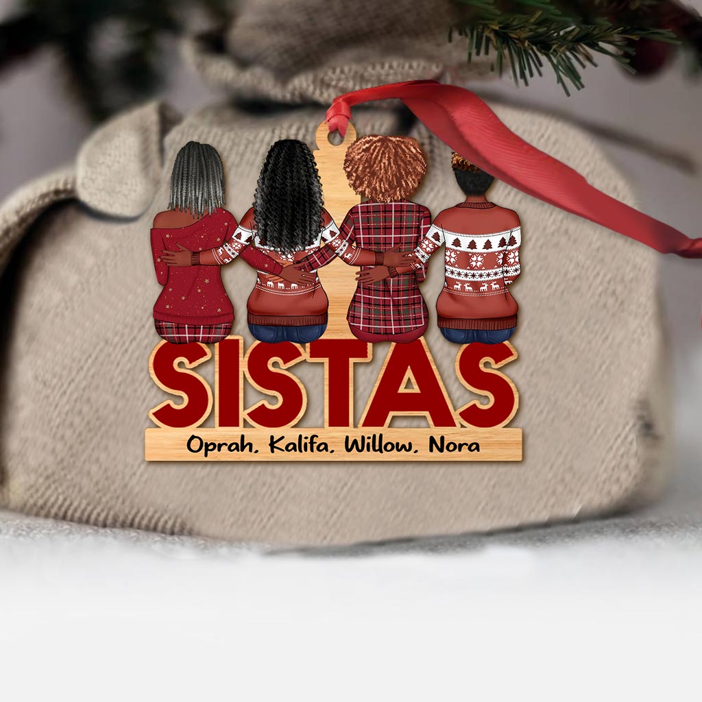 Sistas - Ornement de Noël personnalisé pour meilleures amies