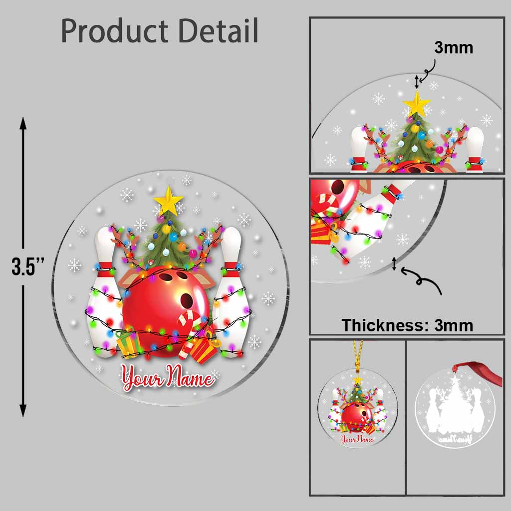 Bowling de Noël - Ornement personnalisé