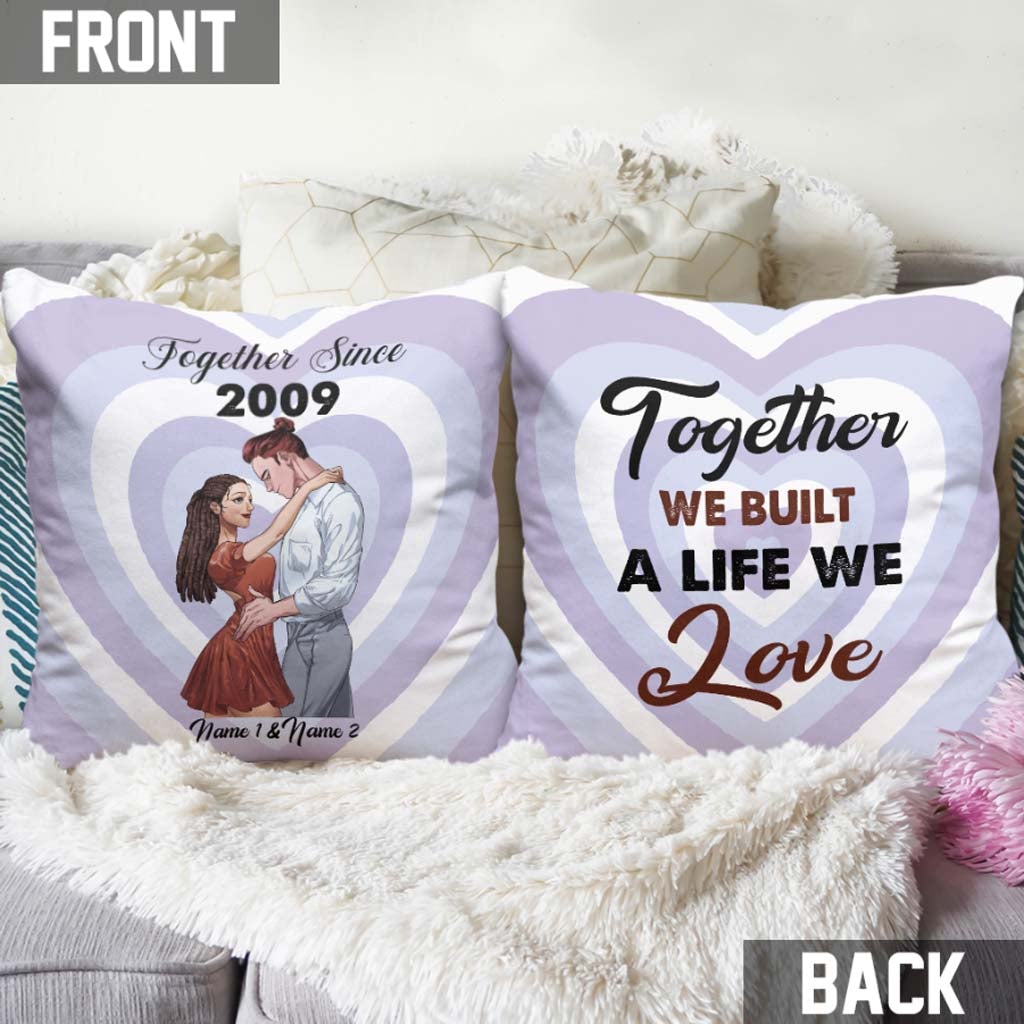 Together Since - Personalized Couple Throw Pillow