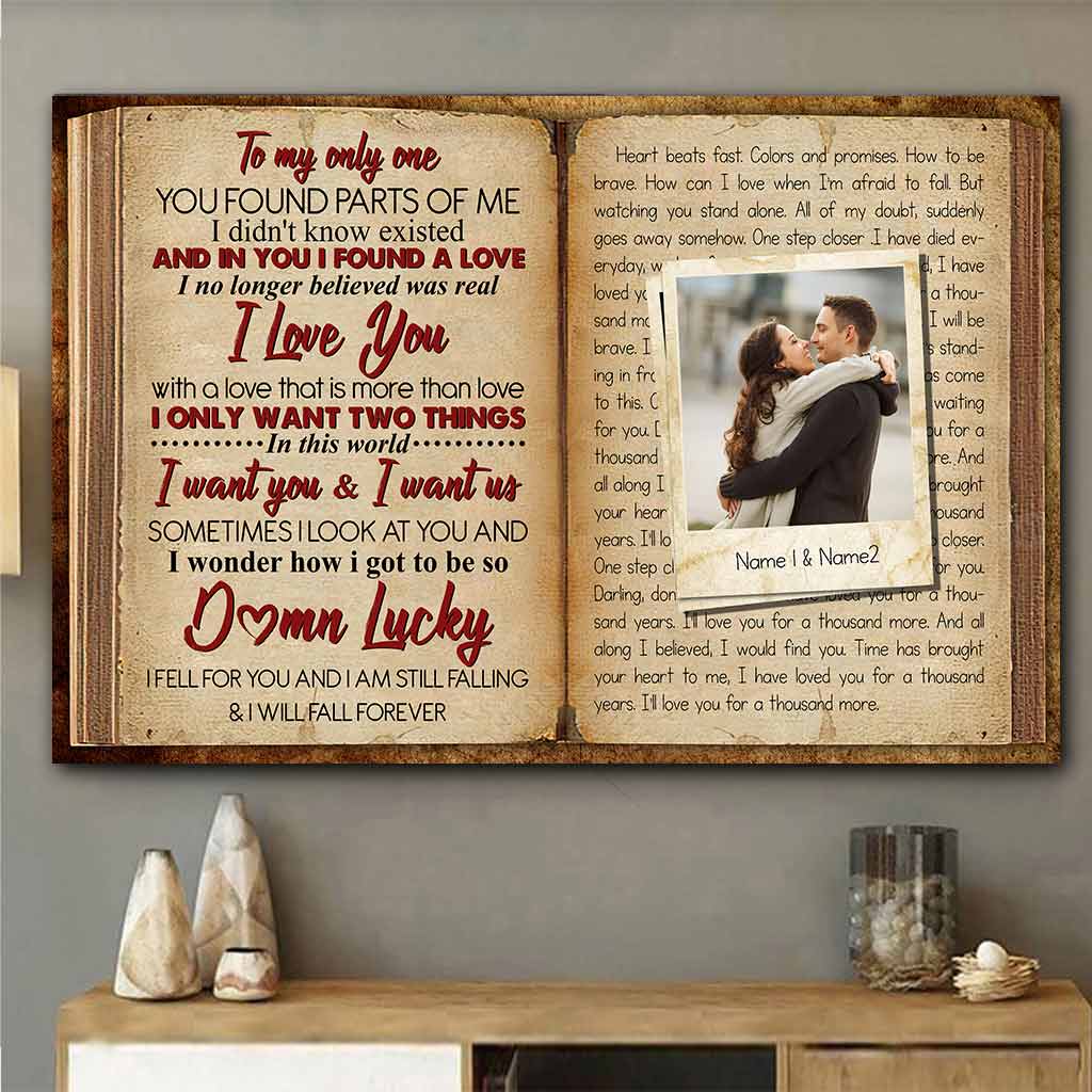 Livre de paroles de « A Thousand Years » - Affiche personnalisée pour couple