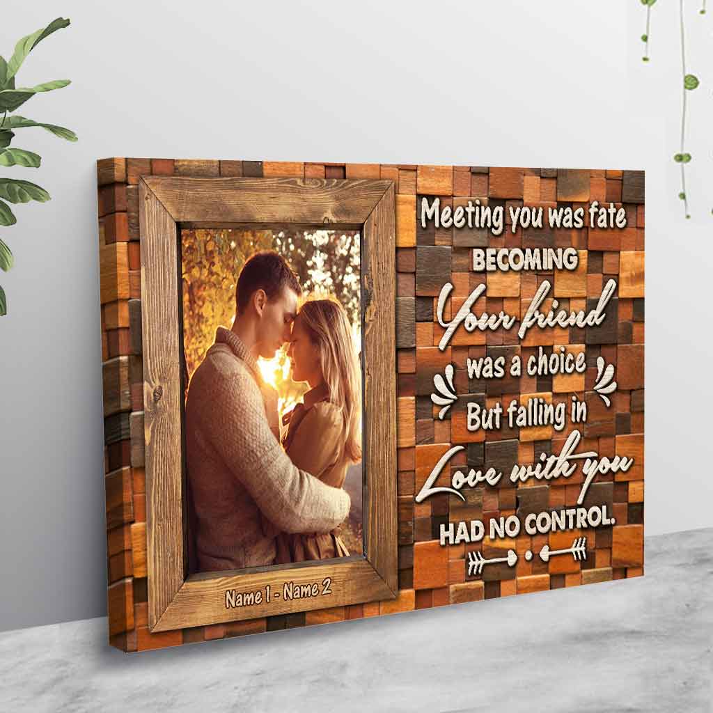 Meeting You Was Fate - Personalized Couple Poster