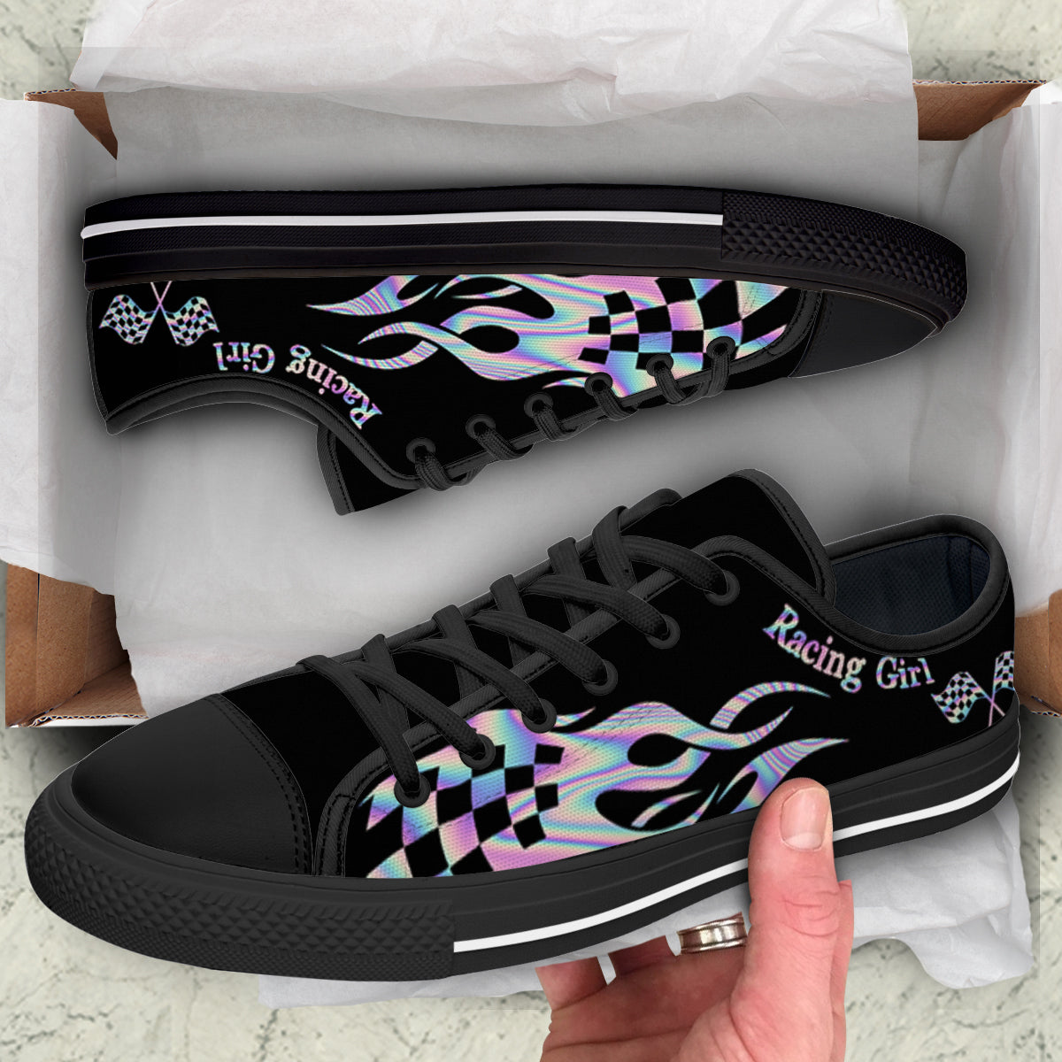 Chaussures basses Racing Girls Flame