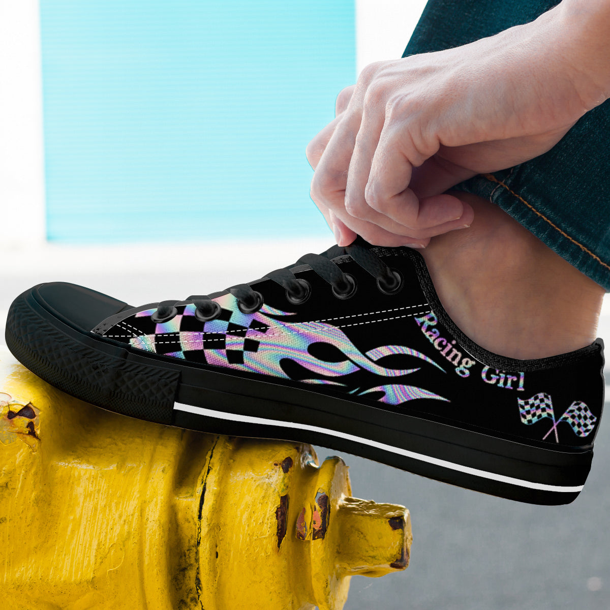 Chaussures basses Racing Girls Flame