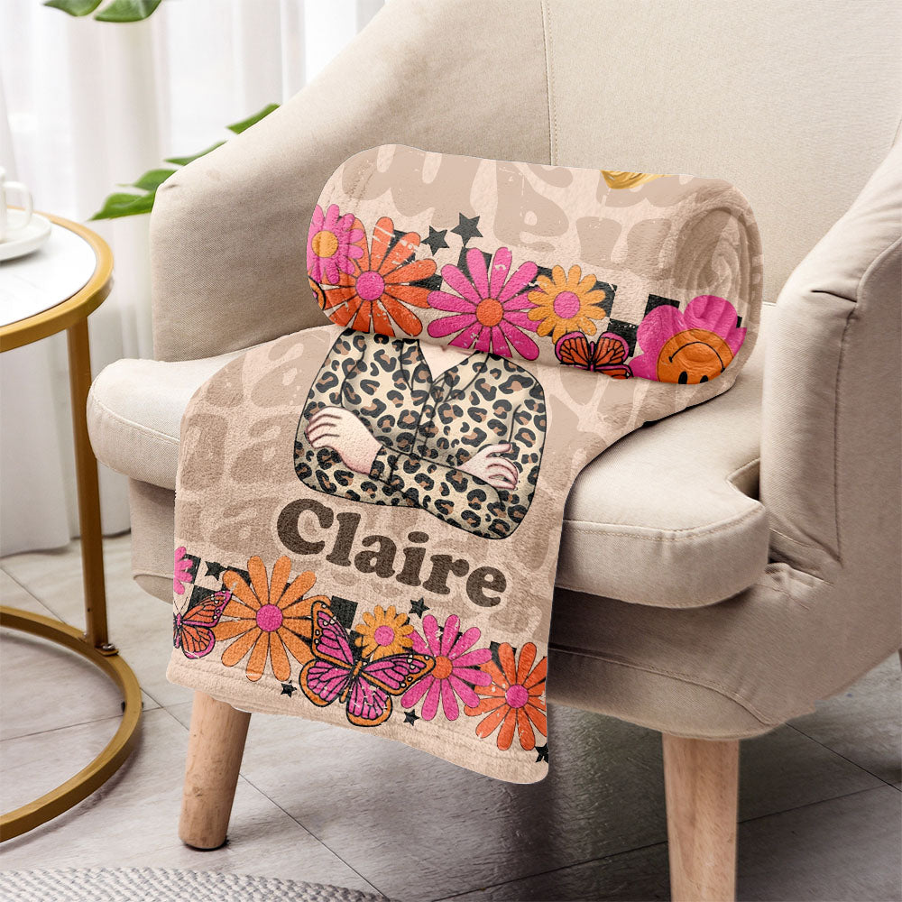 Retro Mama - Couverture personnalisée pour la fête des mères