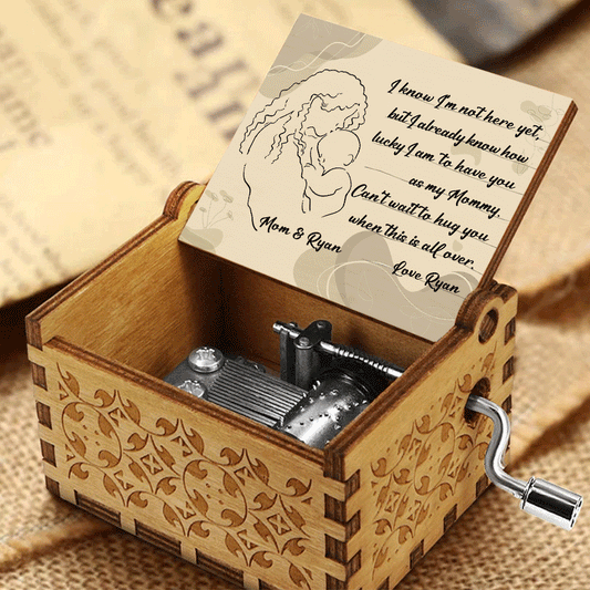 Can't Wait To Hug You When This All Over - Personalized Mother's Day Mother Hand Crank Music Box