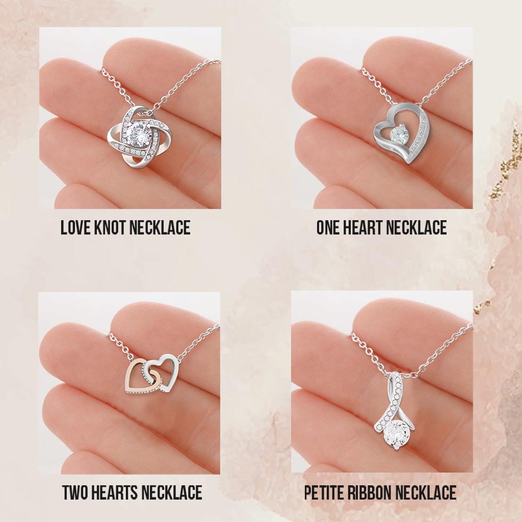 Collier personnalisé « Je n'ai été qu'avec toi » pour la fête des mères