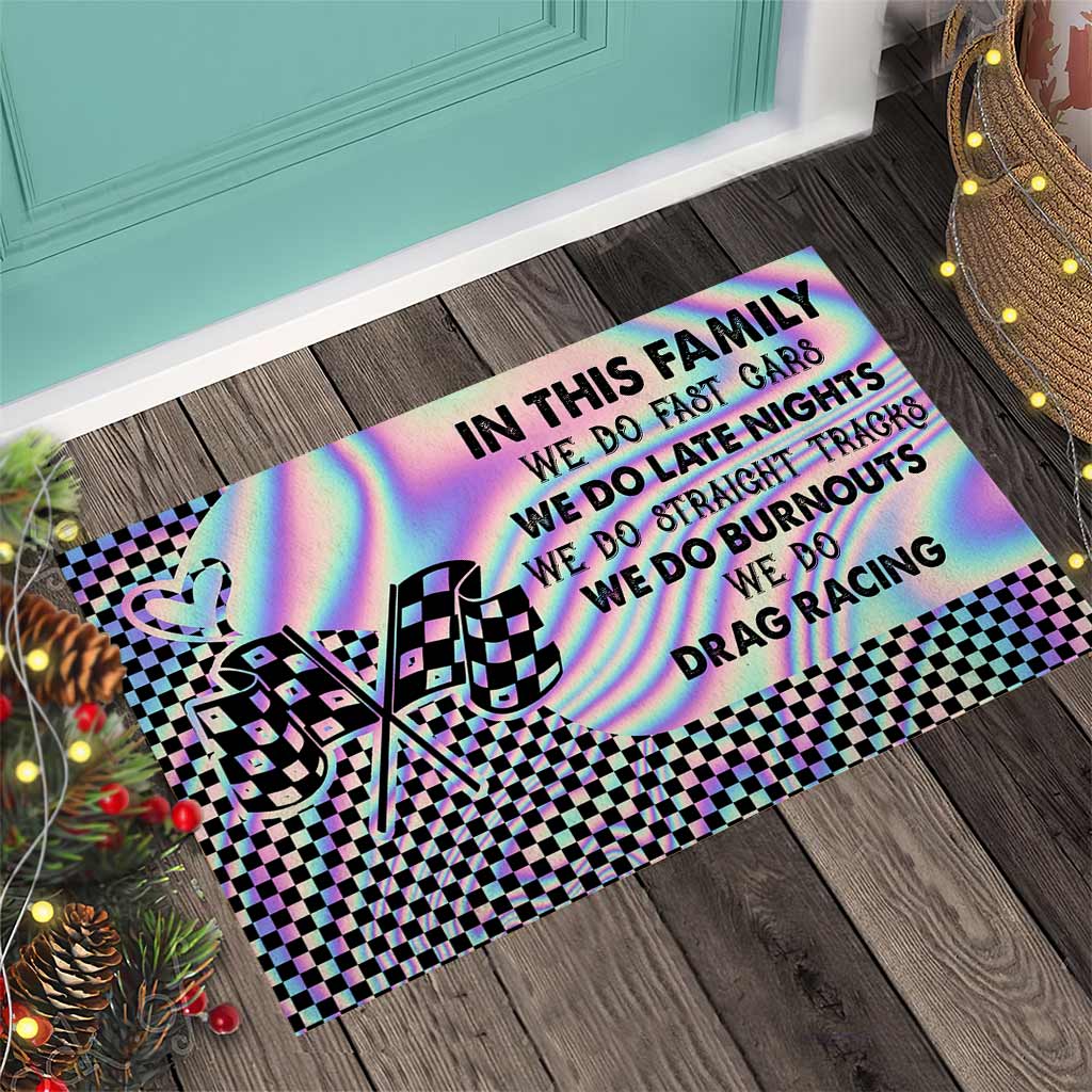 In This Family - Racing Doormat