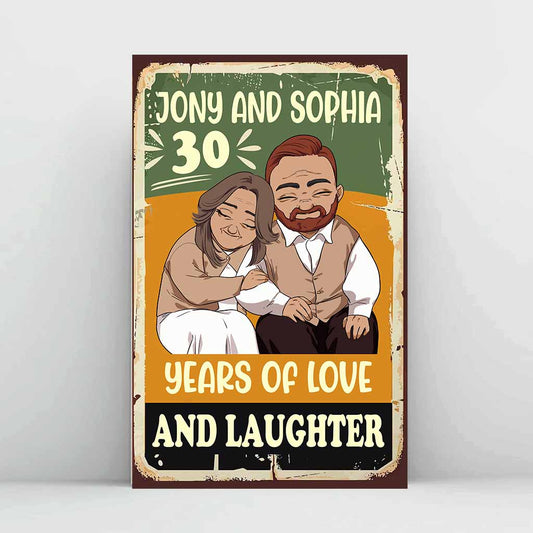 Je t'aimerai toujours - Affiche personnalisée pour couples