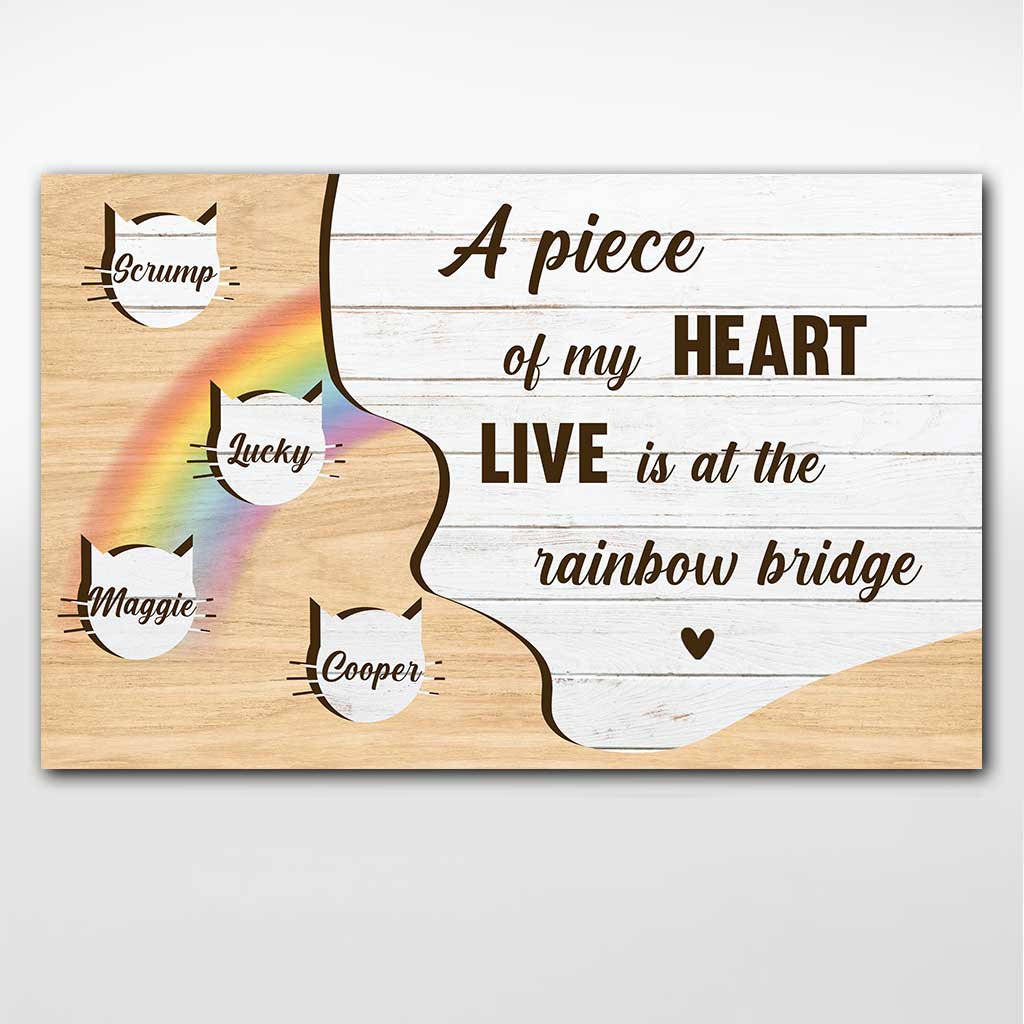 A Piece Of My Heart - Personalized Cat Poster
