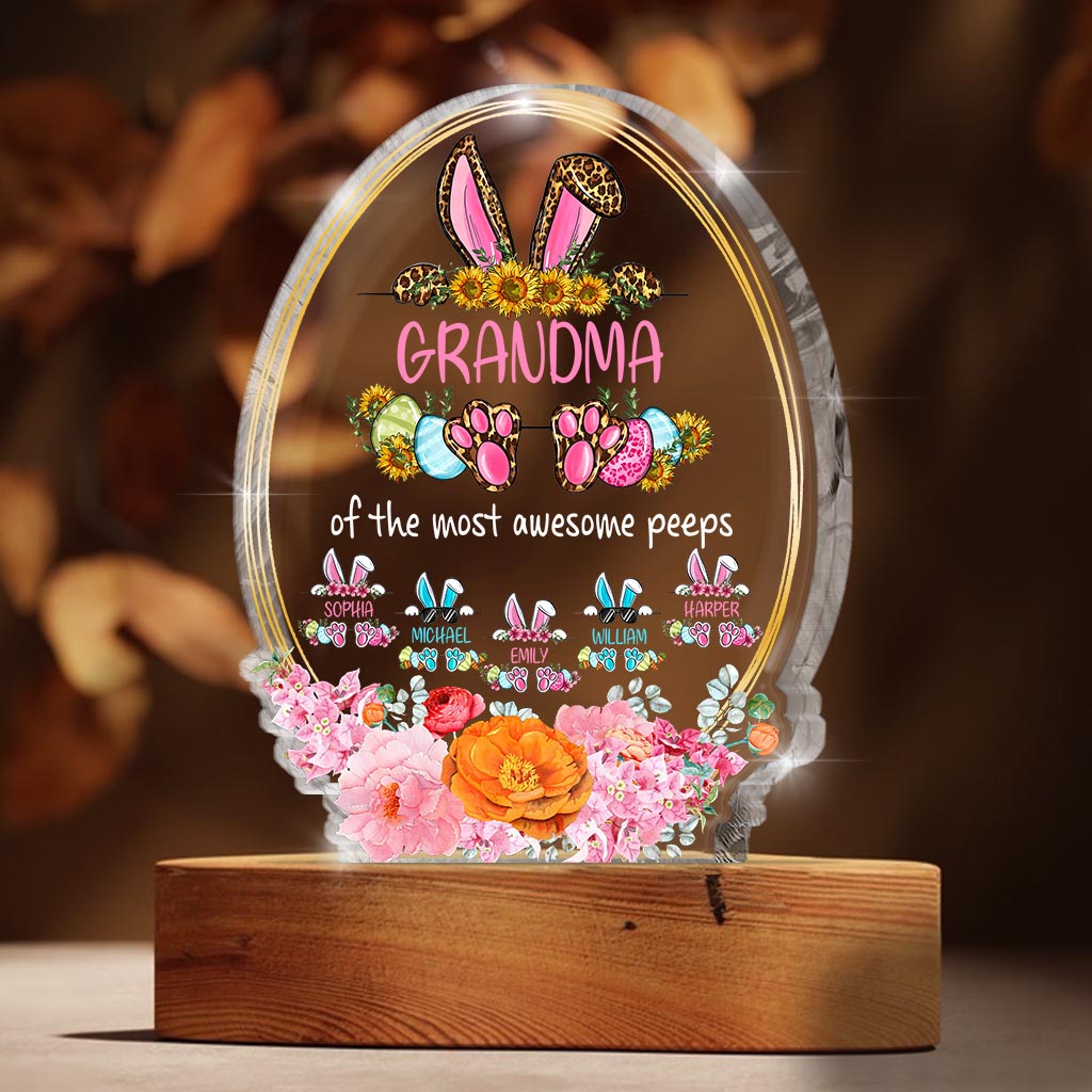 Grand-mère des plus formidables - Plaque acrylique personnalisée pour la fête des mères et Pâques