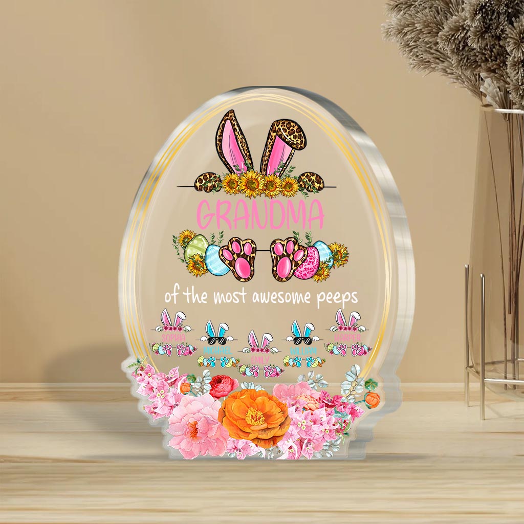 Grand-mère des plus formidables - Plaque acrylique personnalisée pour la fête des mères et Pâques