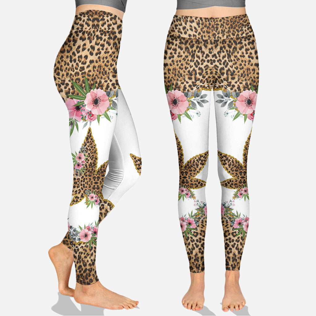 Maman la plus cool du monde - Sweat à capuche et legging personnalisés pour la fête des mères (motif cannabis)