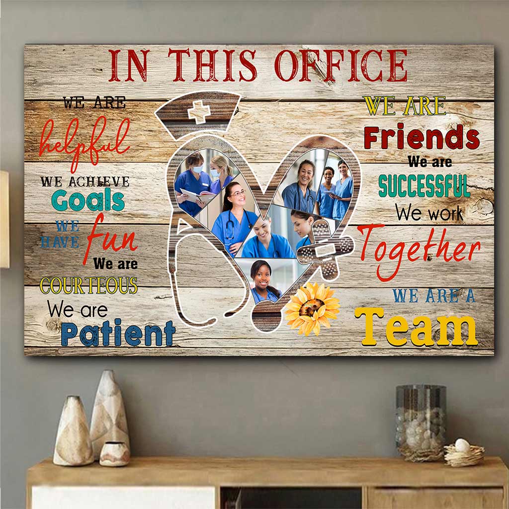 Dans ce bureau - Affiche personnalisée pour infirmière