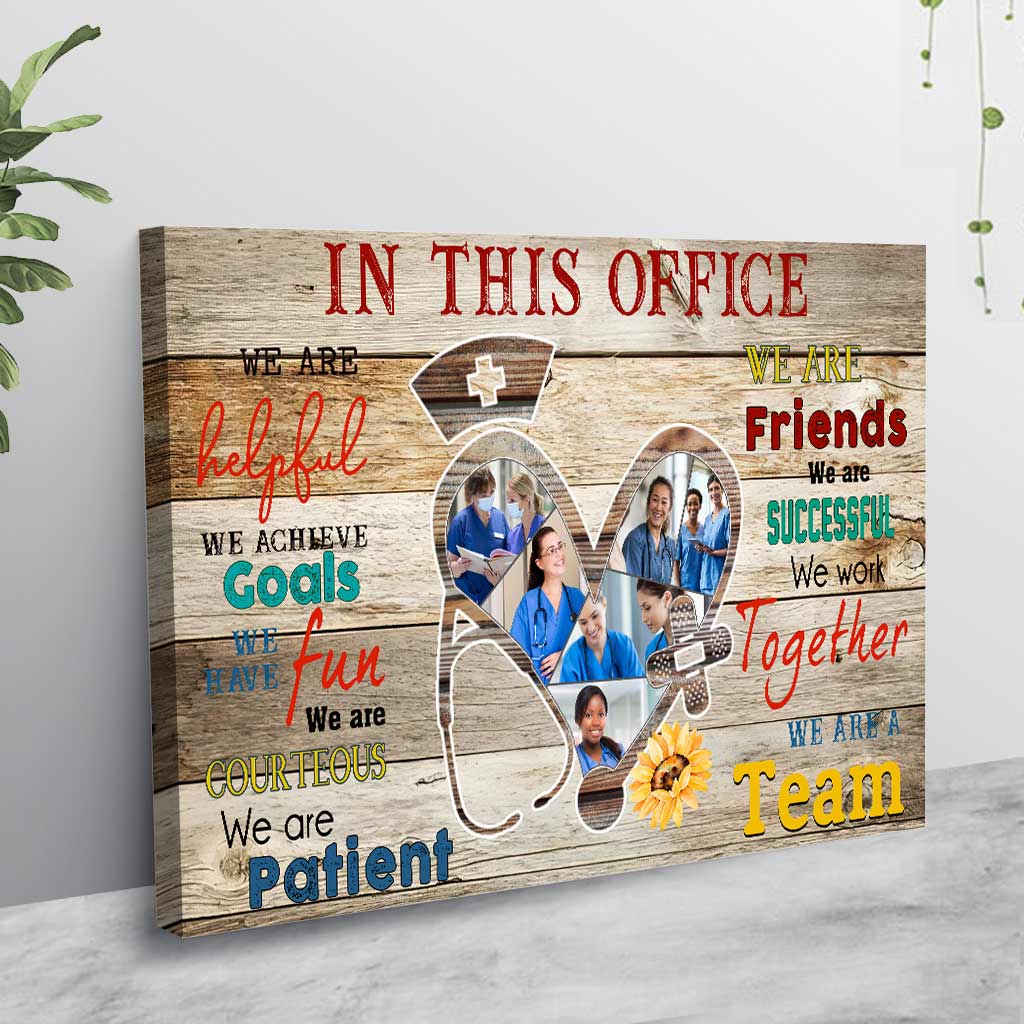 Dans ce bureau - Affiche personnalisée pour infirmière