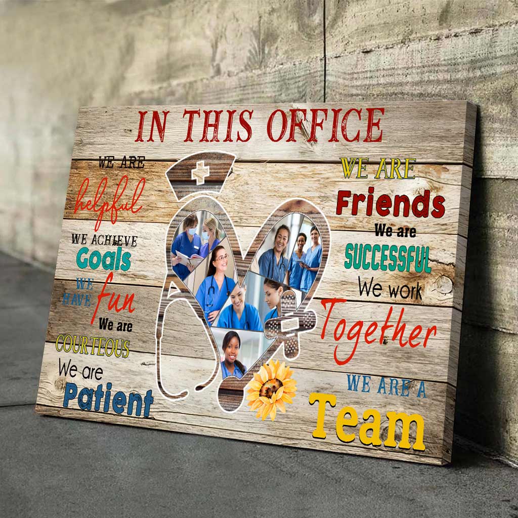 Dans ce bureau - Affiche personnalisée pour infirmière