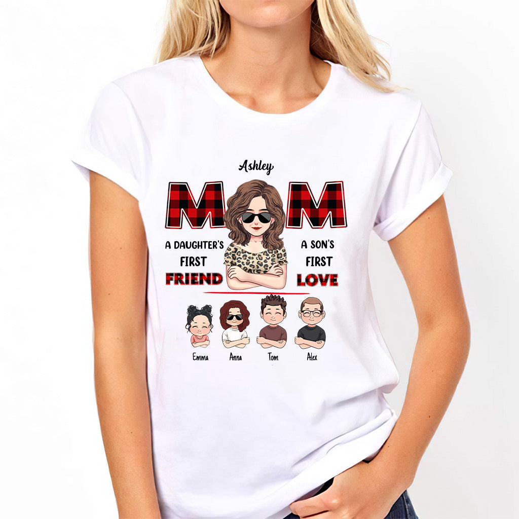 Maman, première amie, premier amour - T-shirt et sweat à capuche personnalisés « Maman, première amie, premier amour »