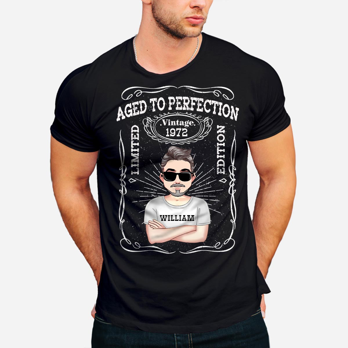 Vieilli à la perfection - T-shirt et sweat à capuche d'anniversaire personnalisés