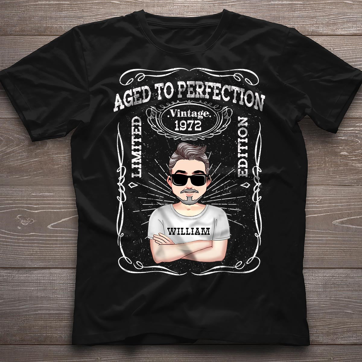 Vieilli à la perfection - T-shirt et sweat à capuche d'anniversaire personnalisés