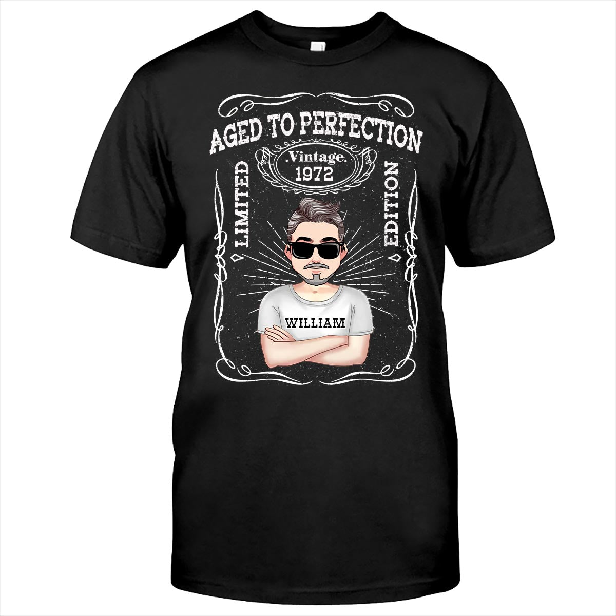 Vieilli à la perfection - T-shirt et sweat à capuche d'anniversaire personnalisés