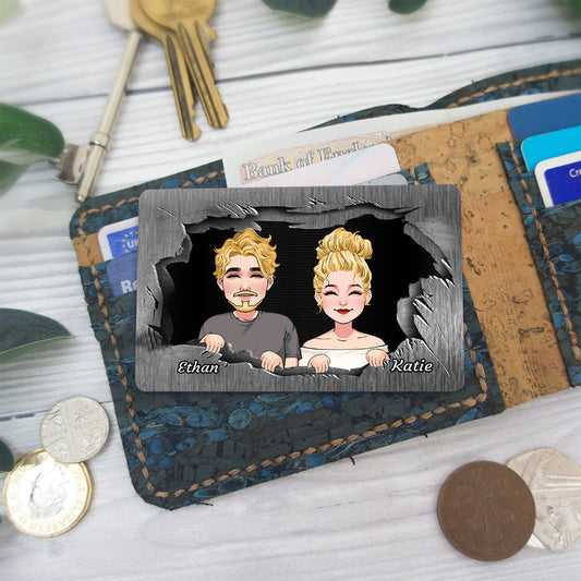 A Reminder - Personalized Couple Wallet Insert Card