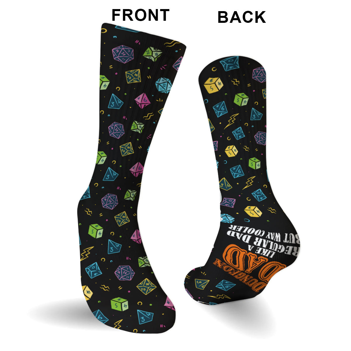 Dungeon Dad - Chaussettes RPG personnalisées