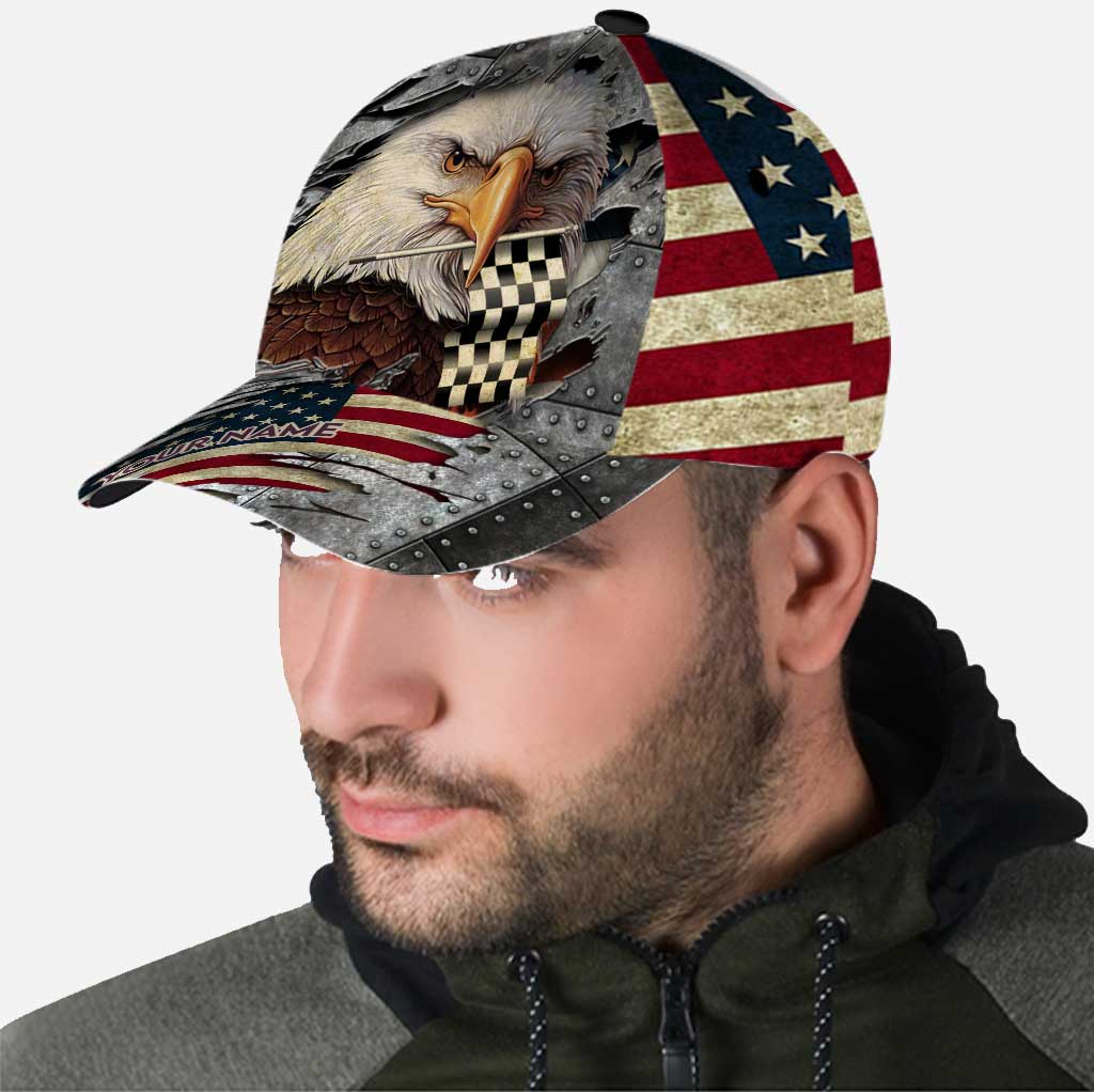 Casquette personnalisée Love Racing avec trous d'aération imprimés