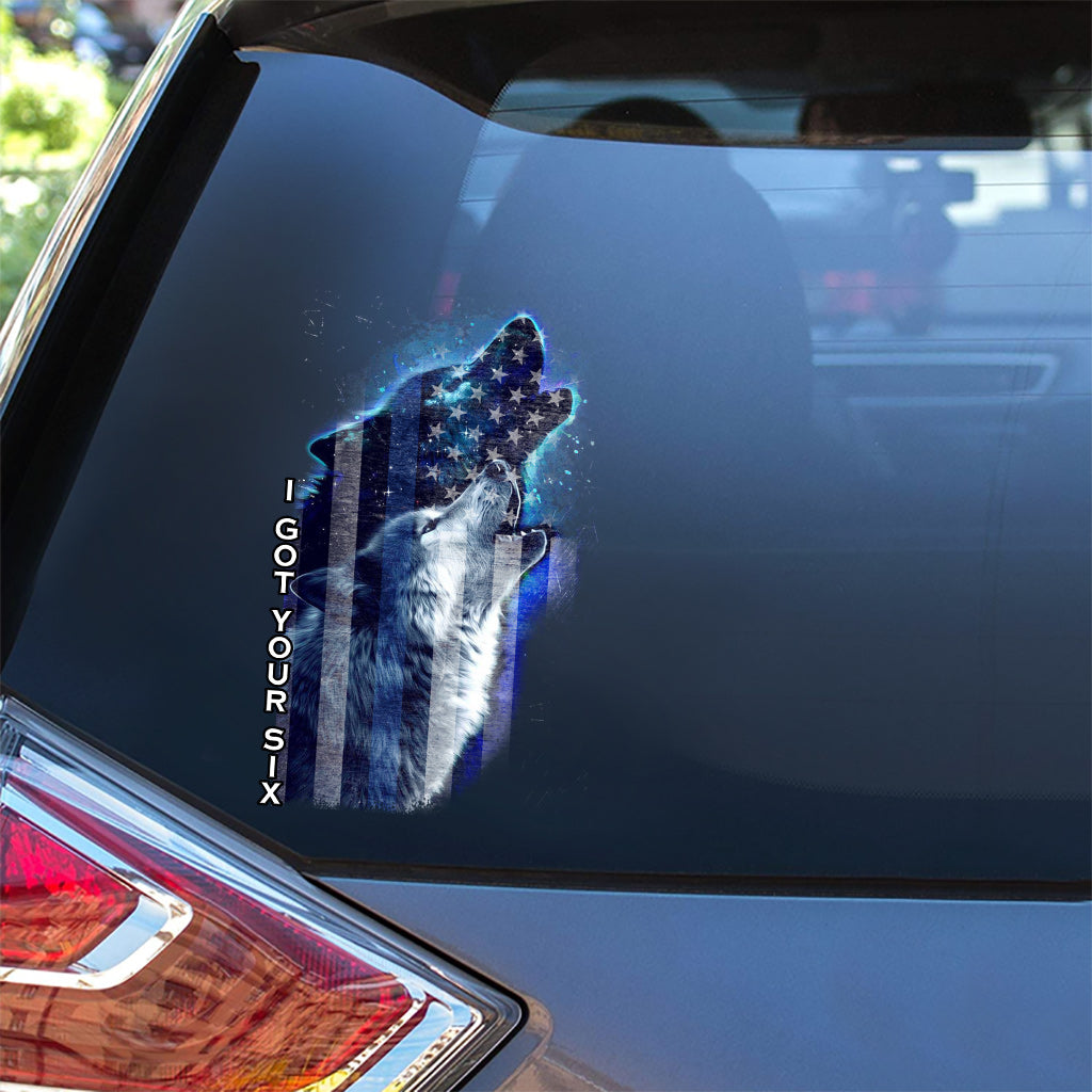 Je vous couvre - Autocollant complet pour policier du jour de l'indépendance